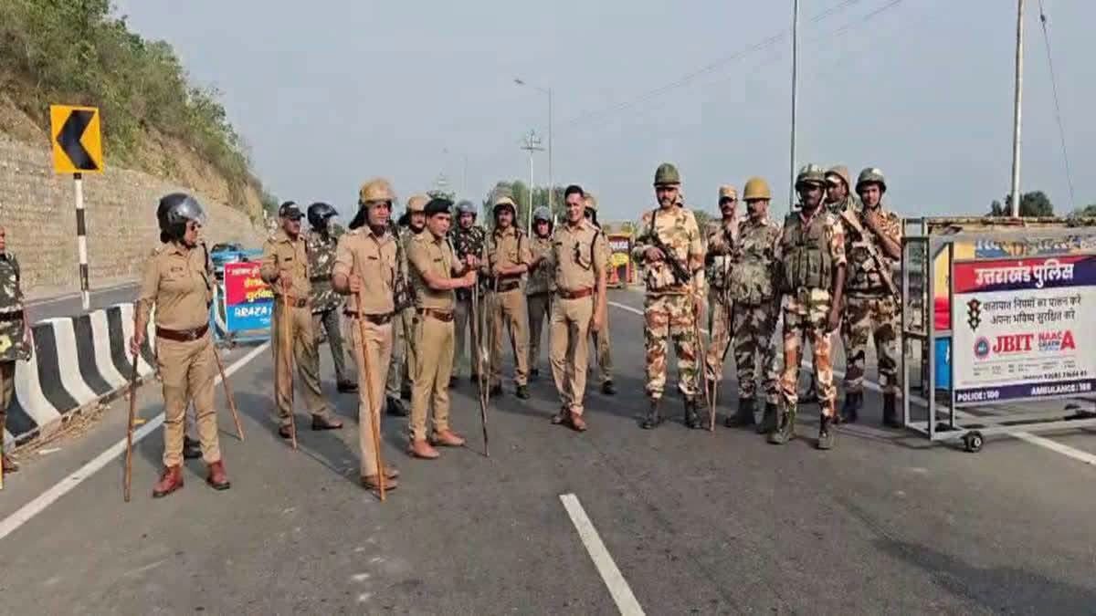 कुल्हाल पुलिस चौकी बनी अस्थायी छावनी, उत्तराखंड-हिमाचल सीमा पर सुरक्षा के कड़े इंतजाम